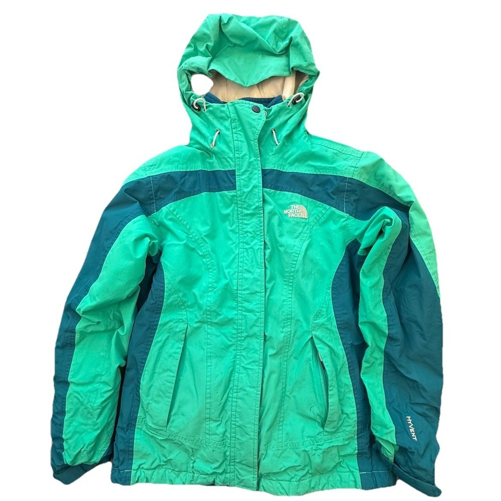 North Face Jacket Women S Two Tone Hyvent 2 in 1 Outdoors Rain Hiking Skiing